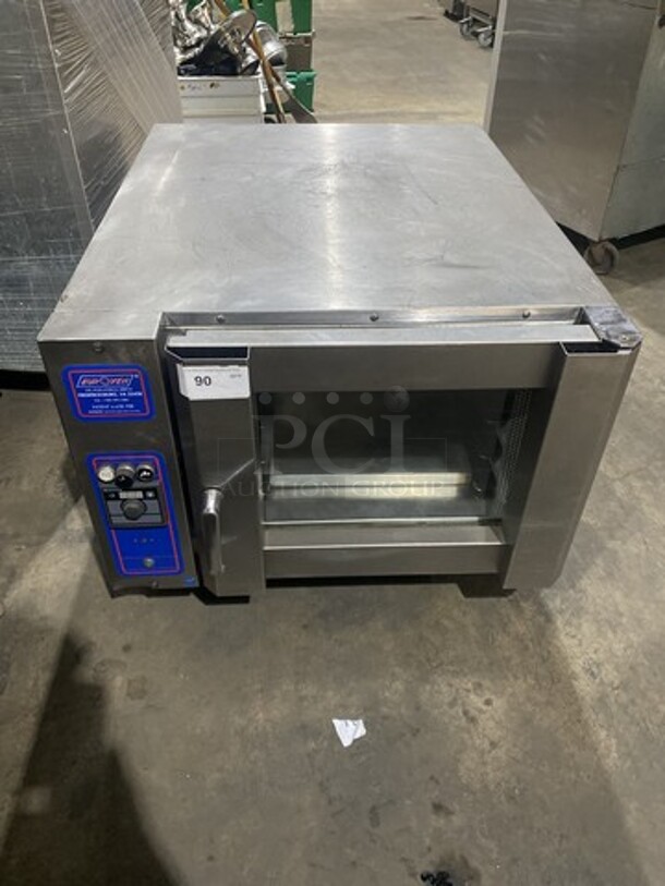Wow! Euro Oven Electric Powered Counter Top Combi Convection Oven! Model US04010 SerialUS04U80009! 208V 3 Phase!  Working When Removed!  - Image 1 of 8
