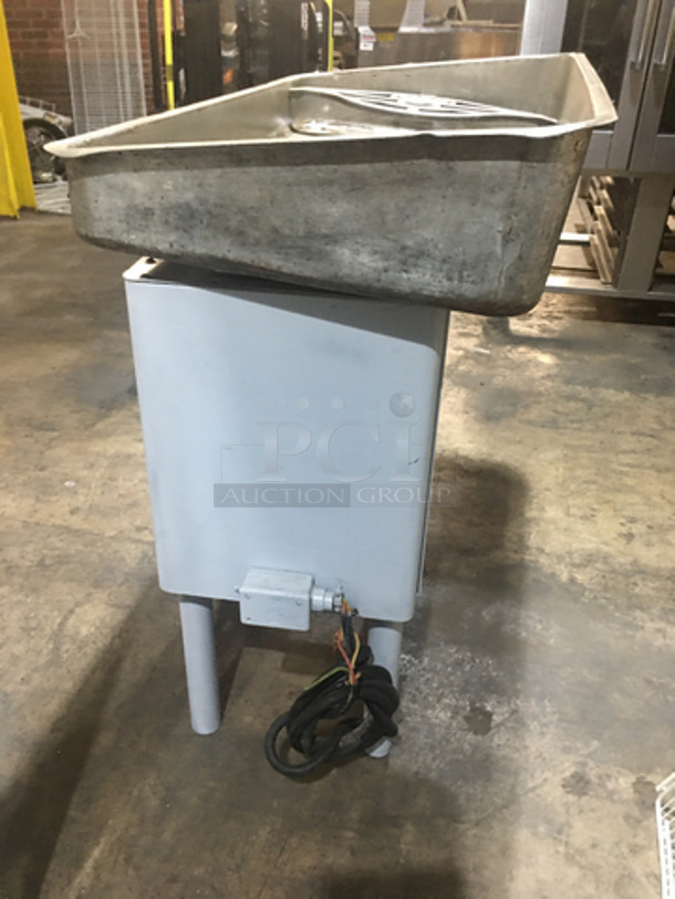 Hobart Commercial Floor Style Heavy Duty Meat Grinder!  On Legs! 3 Phase!  - Image 4 of 9