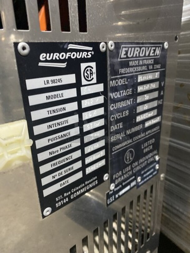 Wow! Euro Oven Electric Powered Counter Top Combi Convection Oven! Model US04010 SerialUS04U80009! 208V 3 Phase!  Working When Removed!  - Image 6 of 8