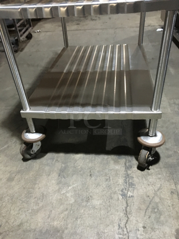 4 Tier Shelf Rack! On Commercial Casters! - Image 4 of 5