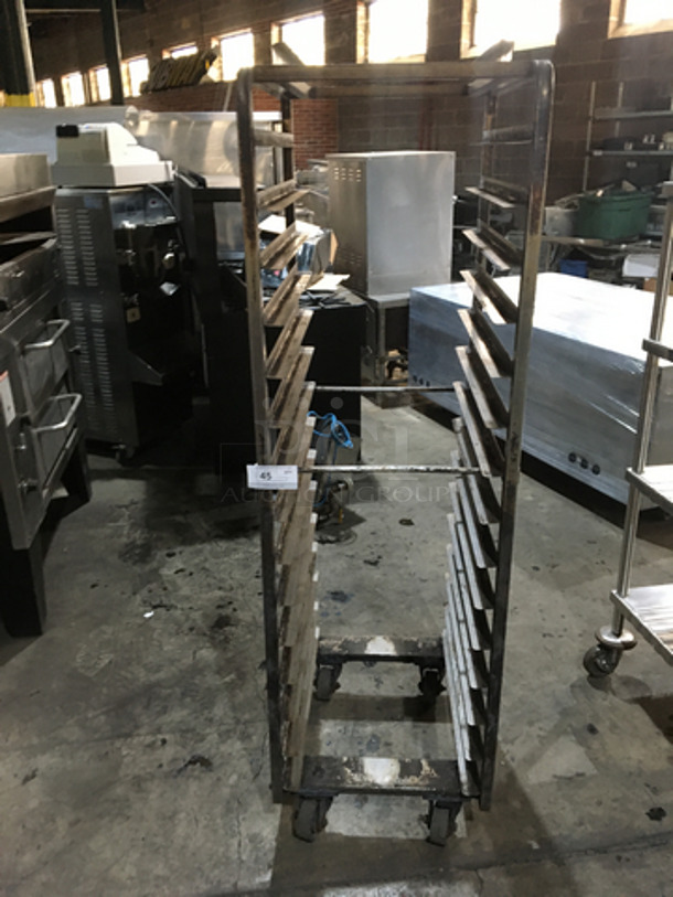 All Stainless Steel Pan Transport Rack! On Casters!