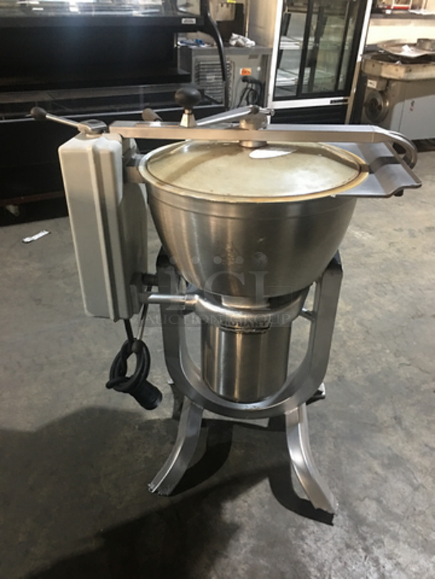 Hobart Commercial Vertical Cutter/Mixer/Mincer! Model HCM450 Serial 311223674! 200V 3Phase! With Casters! - Image 4 of 9