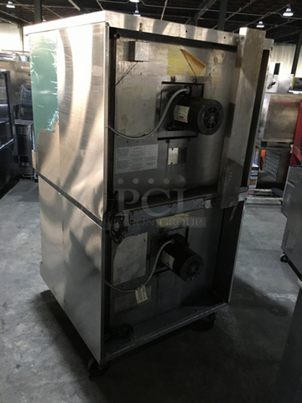 GREAT! Sunfire Double Stacked Natural Gas Powered Convection Ovens! All S.S! With One View Through Door & One Solid Door! Model SCOGS10S Serial 1209230000723! On Commercial Casters! 2 X Your Bid! Makes One Unit! - Image 4 of 9