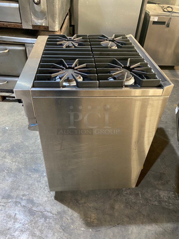 NICE! Viking Commercial Natural Gas Powered 4 Burner Stove! With Full Size Oven Underneath! All Stainless Steel! On Legs! - Image 2 of 6