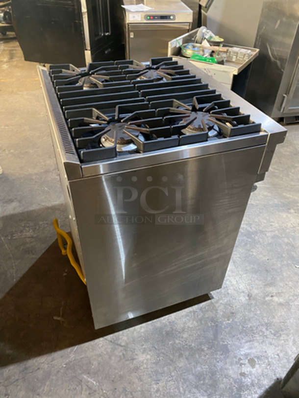 NICE! Viking Commercial Natural Gas Powered 4 Burner Stove! With Full Size Oven Underneath! All Stainless Steel! On Legs! - Image 6 of 6