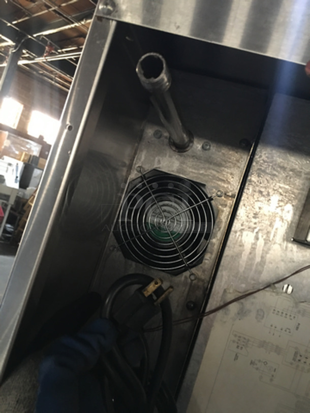 GREAT! Sunfire Double Stacked Natural Gas Powered Convection Ovens! All S.S! With One View Through Door & One Solid Door! Model SCOGS10S Serial 1209230000723! On Commercial Casters! 2 X Your Bid! Makes One Unit! - Image 9 of 9
