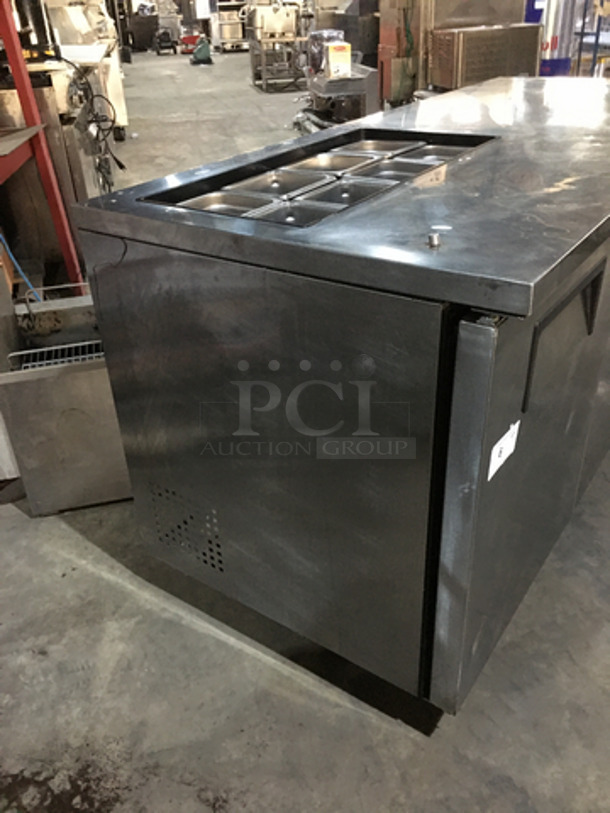 True Commercial Refrigerated Sandwich Prep Table! With Right Side Prep Area! With 3 Doors Underneath Storage Space! Model TSSU7208 Serial 7296097! 115V 1Phase! - Image 2 of 10