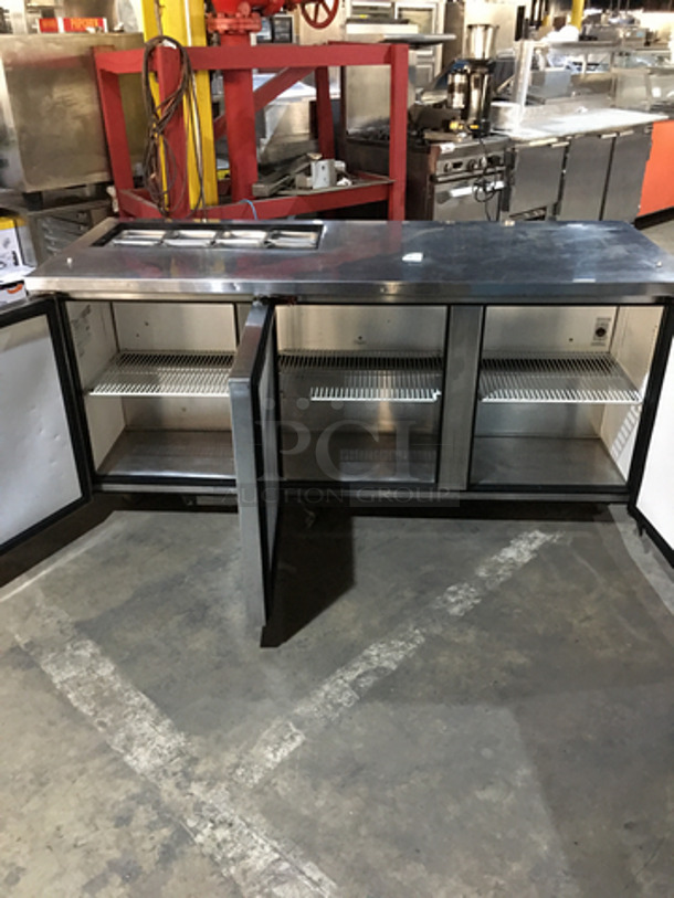 True Commercial Refrigerated Sandwich Prep Table! With Right Side Prep Area! With 3 Doors Underneath Storage Space! Model TSSU7208 Serial 7296097! 115V 1Phase! - Image 5 of 10