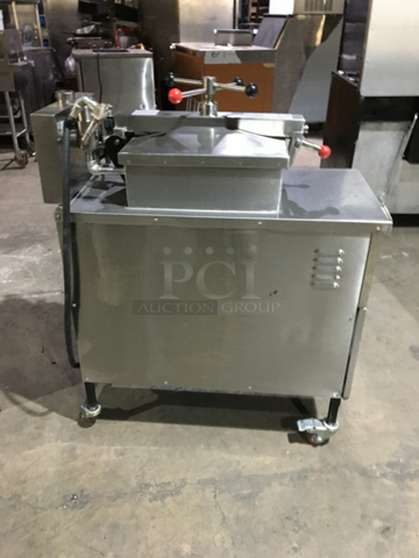 FAB! 2019 LIKE NEW! Shineho Equipment Electric Powered Pressure Fryer! Model P007! All Stainless Steel! On Casters! - Image 3 of 10