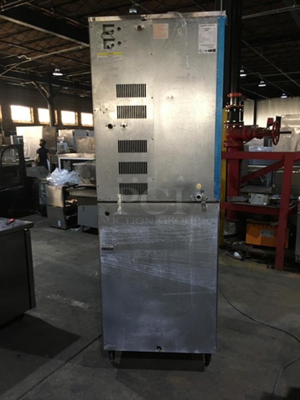 WOW! Hoshizaki Commercial Ice Making Machine! On Ice Bin! All Stainless Steel! Model KM1340MRH Serial C05980A! 208/230V 1Phase! On Legs! 2 X Your Bid! Makes One Unit! - Image 3 of 7