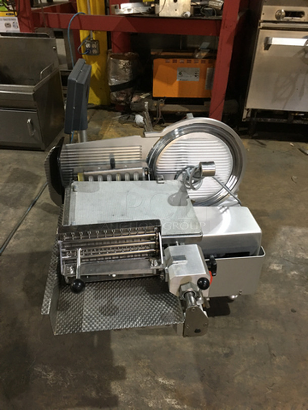 GREAT! Bizerba Commercial Countertop Meat Slicer & Stacker! All Stainless Steel!  - Image 4 of 9