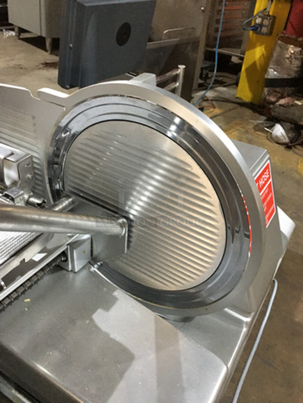 GREAT! Bizerba Commercial Countertop Meat Slicer & Stacker! All Stainless Steel!  - Image 5 of 9
