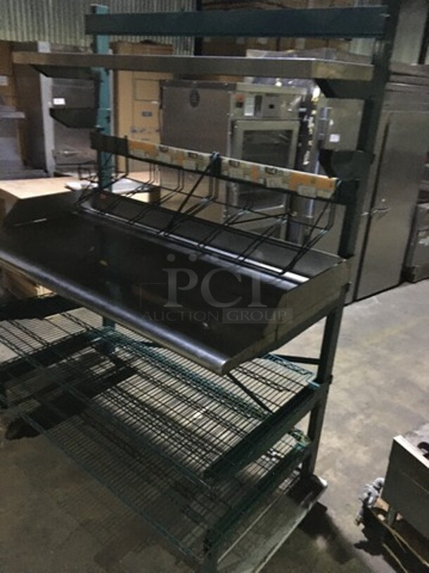 Metro Rack System! With Stainless Steel Prep/Serving Counter! With Metro Rack Shelving Unit Underneath! - Image 2 of 8