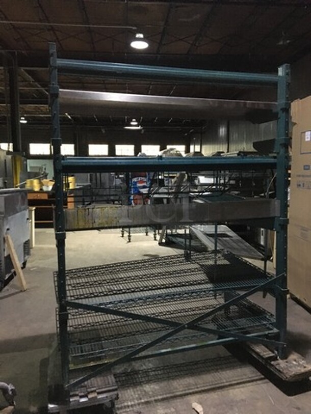 Metro Rack System! With Stainless Steel Prep/Serving Counter! With Metro Rack Shelving Unit Underneath! - Image 4 of 8