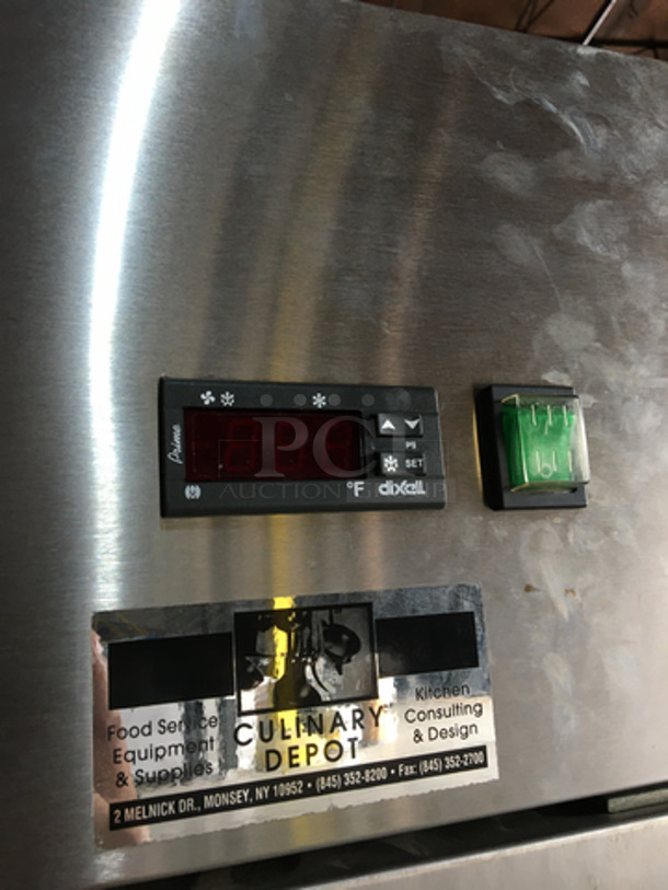 Artic Air Commercial 2 Door Reach In Freezer! With Poly Coated Racks! All Stainless Steel! Model AF49 Serial 380755! 115V 1Phase! On Commercial Casters! - Image 9 of 11