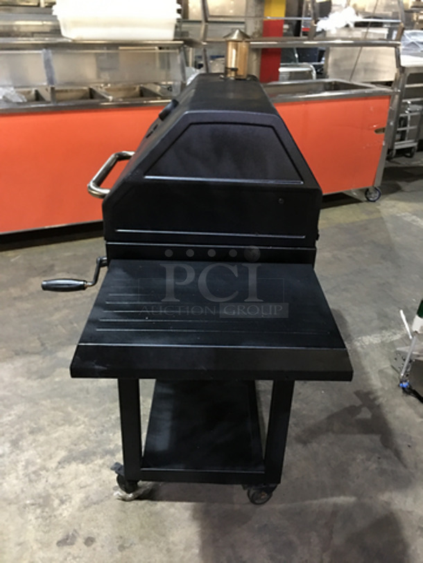 Outdoor Gas Grill! With Left & Right Prep Boards! With Underneath Storage Space! With 2 Casters! - Image 4 of 10