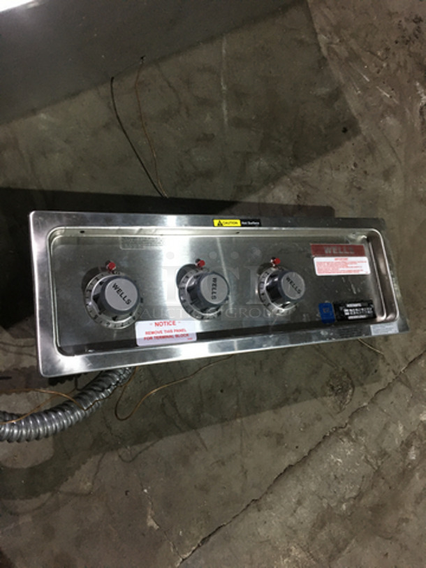 Wells Commercial 3 Well Drop In Steam Table! All Stainless Steel! Model MOD300TD Serial M3TD0917A0018! 208/240V! - Image 7 of 9