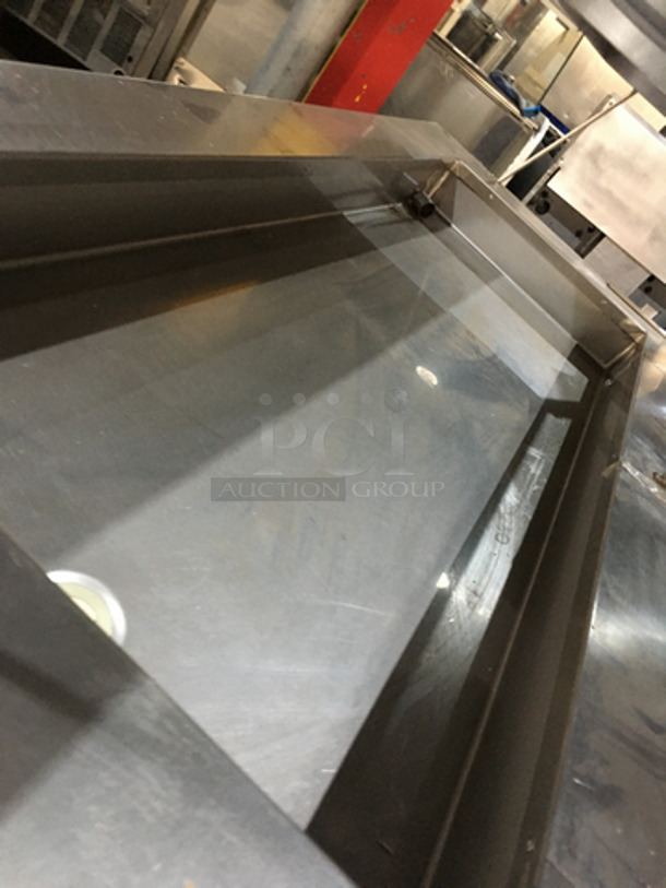 Precision Commercial Refrigerated Cold Pan! With Overhead Serving Shelf! With Sneeze Guard! With Underneath Storage Space! All Stainless Steel! 120V 1Phase! On Commercial Casters! - Image 5 of 9