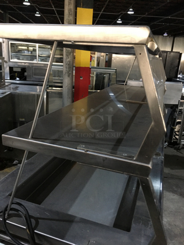 Precision Commercial Refrigerated Cold Pan! With Overhead Serving Shelf! With Sneeze Guard! With Underneath Storage Space! All Stainless Steel! 120V 1Phase! On Commercial Casters! - Image 6 of 9