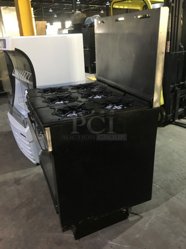 Garland All Stainless Steel Natural Gas Powered 6 Burner Stove! With Full Size Oven Underneath! With Backsplash! - Image 2 of 11