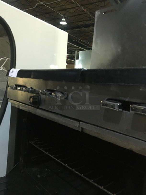 Garland All Stainless Steel Natural Gas Powered 6 Burner Stove! With Full Size Oven Underneath! With Backsplash! - Image 10 of 11