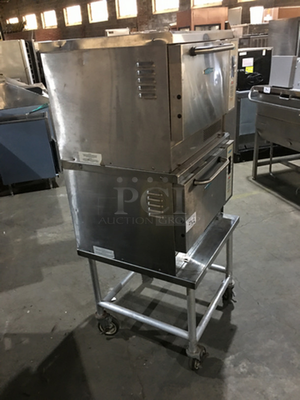 Turbo Chef Commercial Double Deck Rapid Cook Oven! One 2007 & One 2009! On Equipment Stand! All Stainless Steel! Model NGC Serial NGCD627540! 208/230/240V! On Casters! 2 X Your Bid! - Image 2 of 12