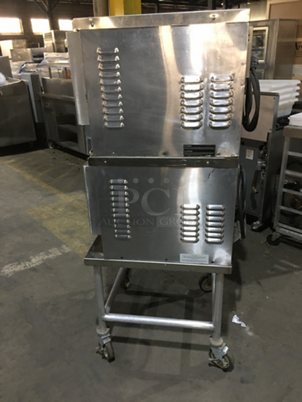 Turbo Chef Commercial Double Deck Rapid Cook Oven! One 2007 & One 2009! On Equipment Stand! All Stainless Steel! Model NGC Serial NGCD627540! 208/230/240V! On Casters! 2 X Your Bid! - Image 4 of 12