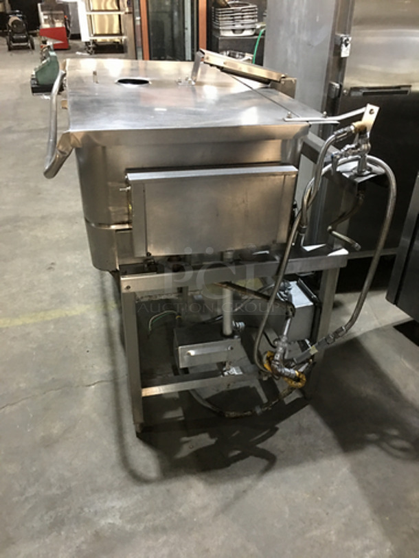 Groen All Stainless Steel Commercial Natural Gas Powered Tilted Braising Pan/Skillet! Model 40 On Legs! - Image 2 of 7