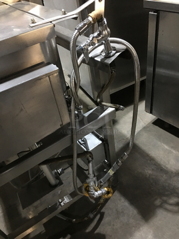 Groen All Stainless Steel Commercial Natural Gas Powered Tilted Braising Pan/Skillet! Model 40 On Legs! - Image 7 of 7