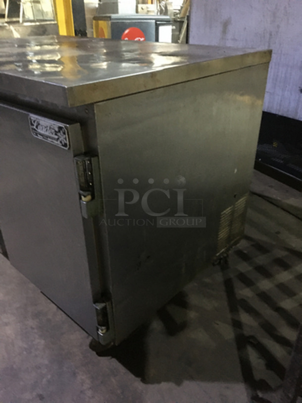 Leader Commercial 2 Door Lowboy/Worktop Cooler! All Stainless Steel! Model NSFB48SC Serial NJ100222! 115V 1Phase! On Casters! - Image 2 of 7
