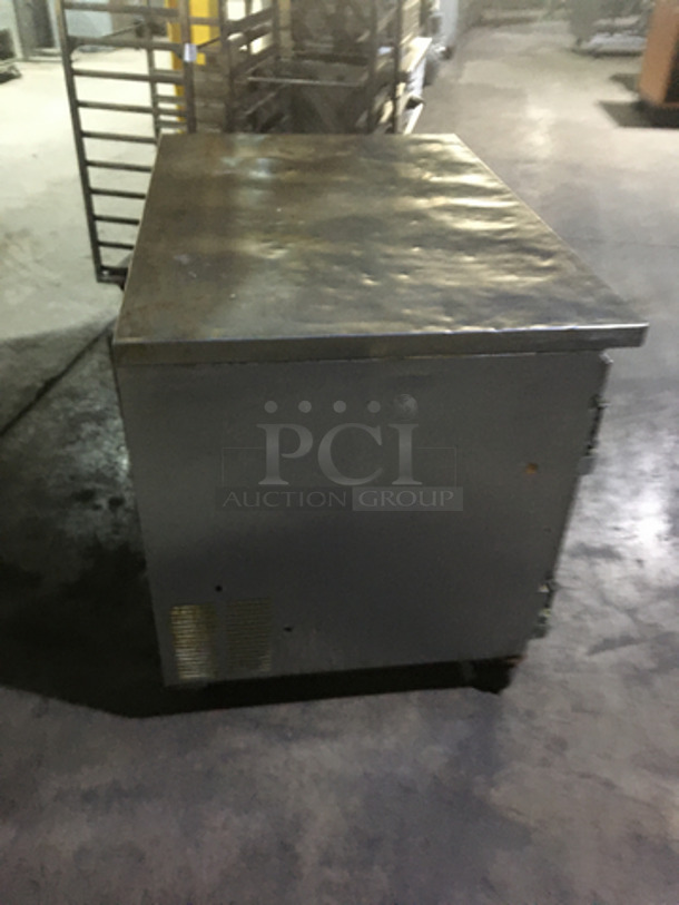 Leader Commercial 2 Door Lowboy/Worktop Cooler! All Stainless Steel! Model NSFB48SC Serial NJ100222! 115V 1Phase! On Casters! - Image 3 of 7