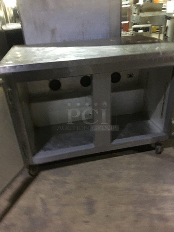 Leader Commercial 2 Door Lowboy/Worktop Cooler! All Stainless Steel! Model NSFB48SC Serial NJ100222! 115V 1Phase! On Casters! - Image 4 of 7