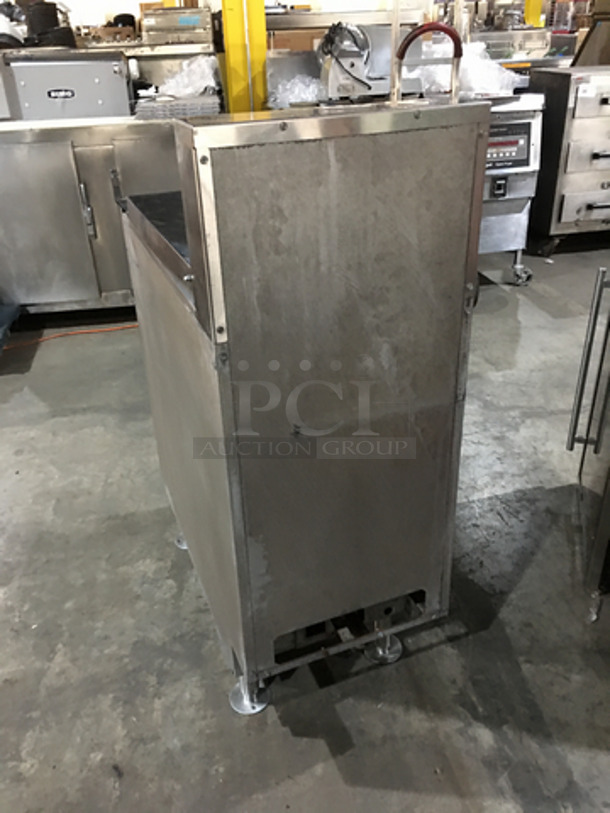 NICE! Pitco Electric Powered Commercial Pasta Cooker/Rethermalizer! With Backsplash! With Digital Touch Controls! All Stainless Steel! Model SRTE Serial E17DA023309! 208V 1Phase! On Legs! - Image 3 of 8