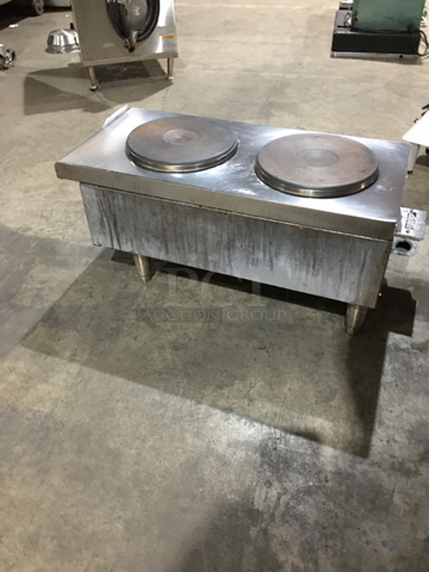 Star Max Commercial Countertop Electric Powered 2 Burner Hot Plate Range! All Stainless Steel! On Legs! - Image 3 of 9