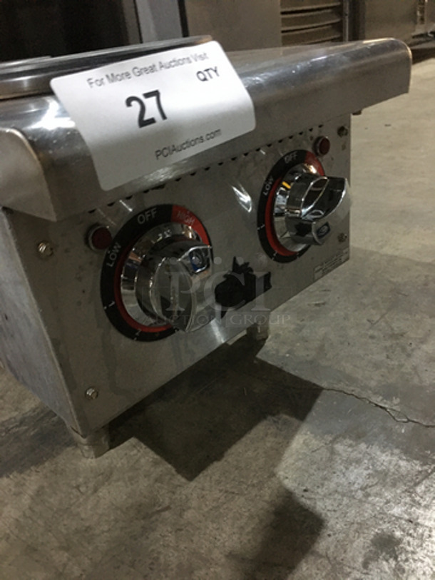Star Max Commercial Countertop Electric Powered 2 Burner Hot Plate Range! All Stainless Steel! On Legs! - Image 7 of 9