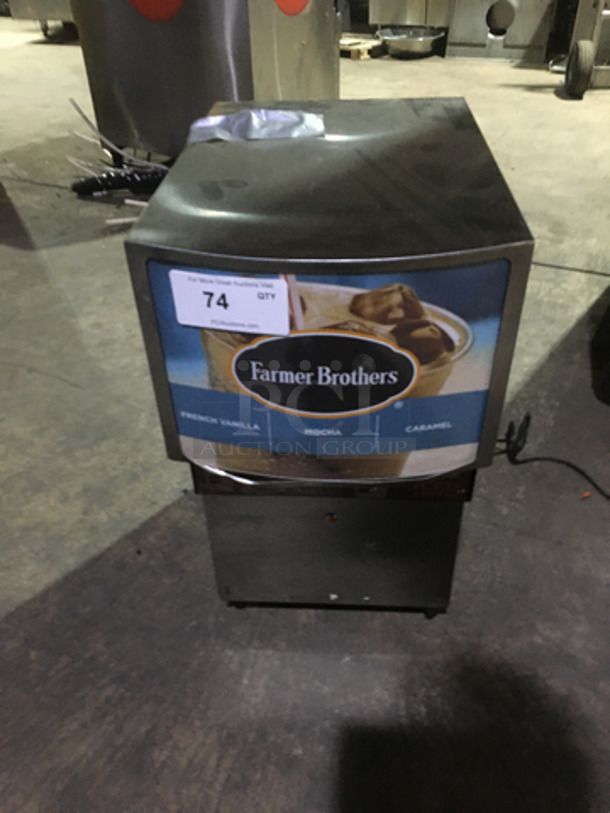 Farmer Brothers Counter Top Ice Coffee Machine Dispenser!
