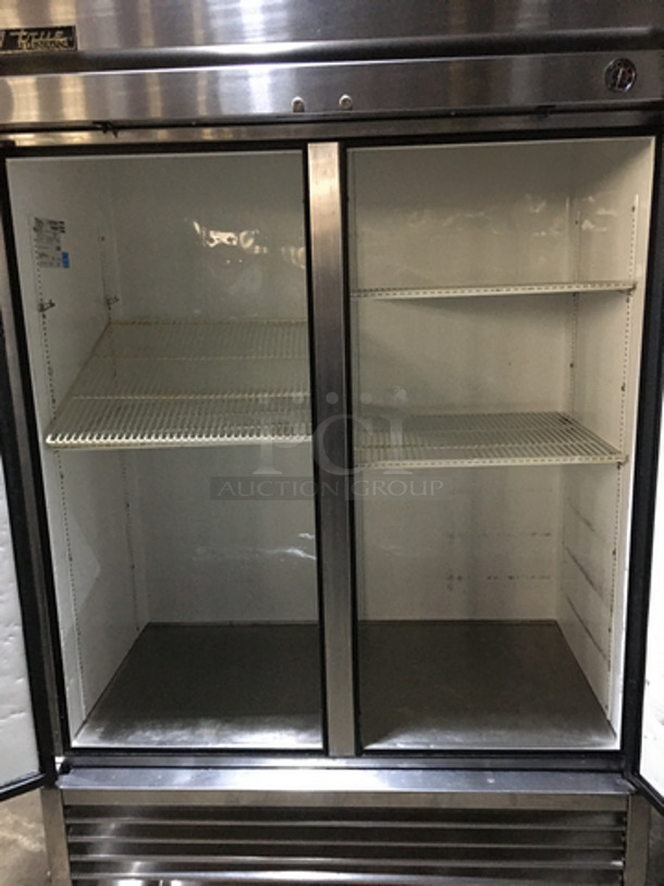 True Commercial 2 Door Reach In Cooler! All Stainless Steel! With Racks! Model T49 Serial 8079857! 115V 1 Phase! On Commercial Casters! - Image 5 of 10
