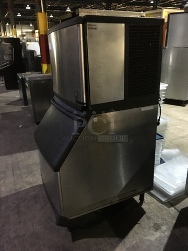 Manitowoc Commercial 500LBS AIR COOLED Ice Making Machine! With Ice Bin! All Stainless Steel! Model QD0452A! 115V 1Phase! 2 X Your Bid! Makes One Unit! - Image 2 of 8
