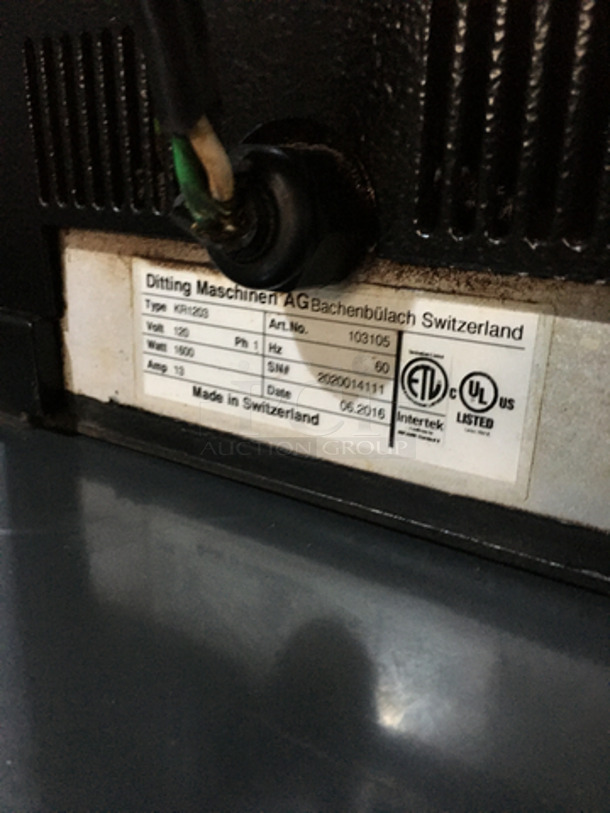 FAB! 2016 LATE MODEL! Ditting Commercial Coffee Bean Grinder Machine! Model KR1203 Serial 2020014111! 120V 1 Phase! - Image 7 of 8