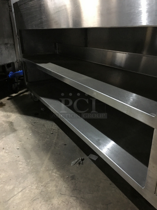 Sweet! Precision Stainless Steel Cold Pan/Salad Bar Display Self Service Bar! With Sneeze Guard! 120V 1 Phase! On Commercial Casters! - Image 5 of 8