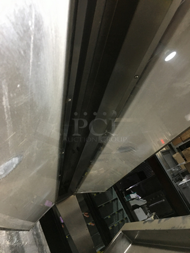 Sweet! Precision Stainless Steel Cold Pan/Salad Bar Display Self Service Bar! With Sneeze Guard! 120V 1 Phase! On Commercial Casters! - Image 7 of 8