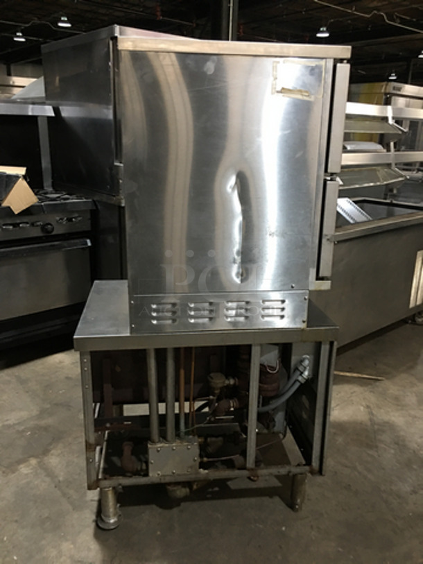 Vulcan Commercial Electric Powered Dual Cabinet Steamer! All Stainless Steel! Model VSX24E Serial 271095042! 208/115V 1/3Phase! On Legs! - Image 2 of 8