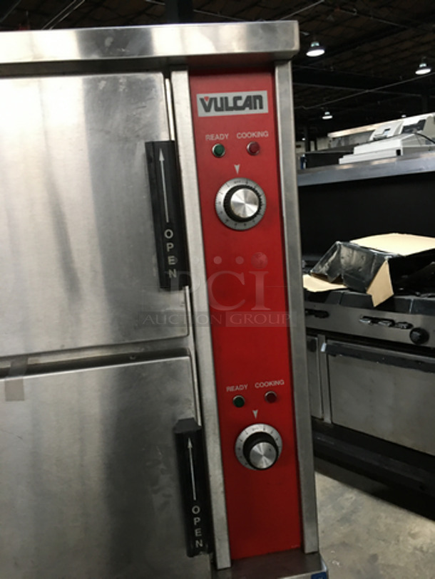 Vulcan Commercial Electric Powered Dual Cabinet Steamer! All Stainless Steel! Model VSX24E Serial 271095042! 208/115V 1/3Phase! On Legs! - Image 5 of 8