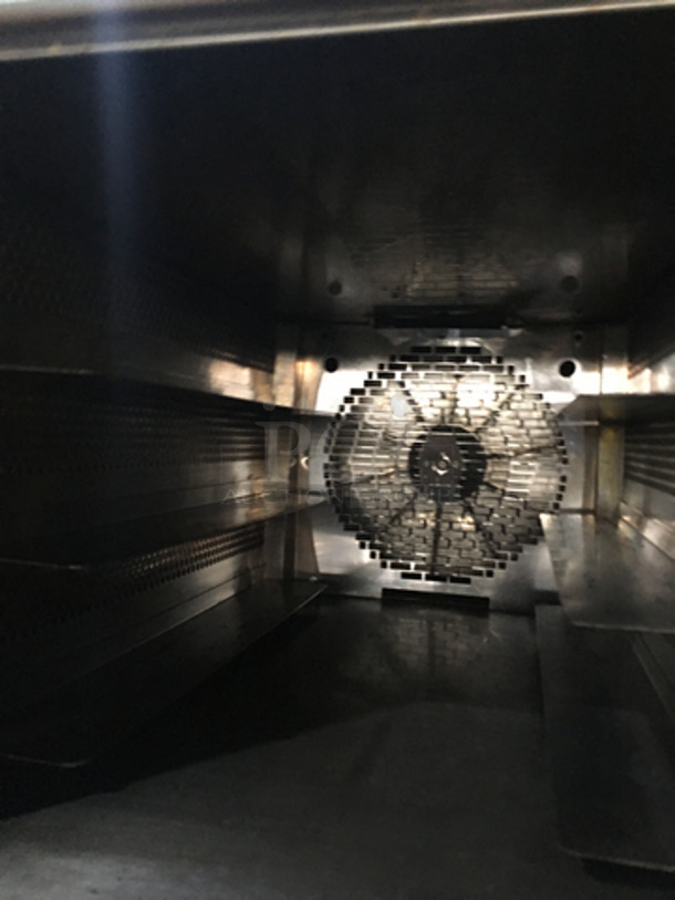 Belshaw Adamatic Commercial Electric Powered Dual Combi Oven! With View Through Doors! With Pan Racks Underneath! All Stainless Steel! Model FG189UZ84 Serial 2000003710FA032620! 2 X Your Bid! Makes One Unit! On Casters! - Image 5 of 9