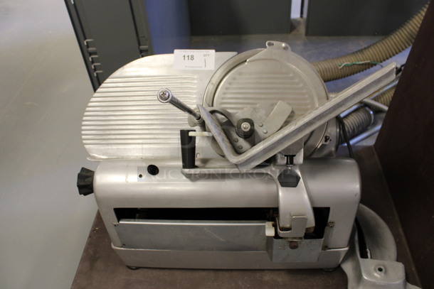 Stainless Steel Commercial Countertop Meat Slicer. 26x21x25. (Room 130)
