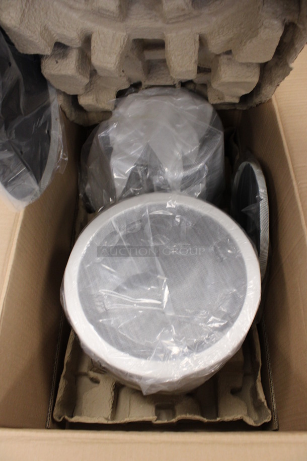 BRAND NEW IN BOX! Tannoy Model CVS 6 Ceiling Loudspeaker w/ Metal Flush Ceiling Mount Brackets. 11x11x10. (2nd Floor: Room 220)