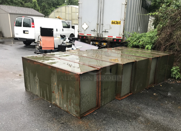 7 Metal Bookshelves. 36x24x87. 7 Times Your Bid! (Parking Lot By Dock) - Image 6 of 6
