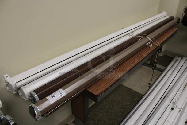 5 Various Projection Screens. Includes Da-Lite. 97". 5 Times Your Bid! (Room 105) - Image 1 of 6