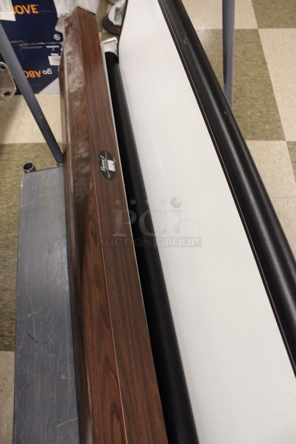 6 Various Projection Screens. Includes Draper. 124". 6 Times Your Bid! Does Not Include Cart. (Room 105) - Image 3 of 5