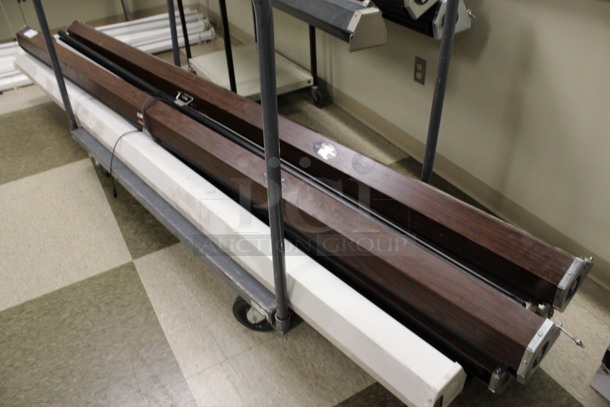 6 Various Projection Screens. Includes Draper. 124". 6 Times Your Bid! Does Not Include Cart. (Room 105) - Image 5 of 5
